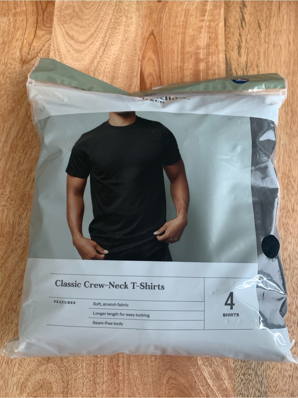 NWT Goodfellow & Co Men’s Cotton Crewneck Short Sleeve T-Shirt 4 pack | Size L